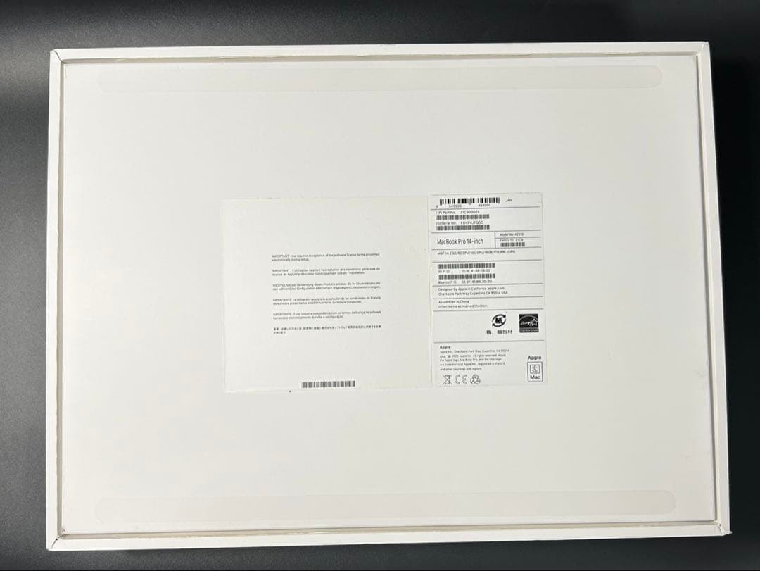 MacBook Pro 14インチ メモリ 16GB ジャンク品