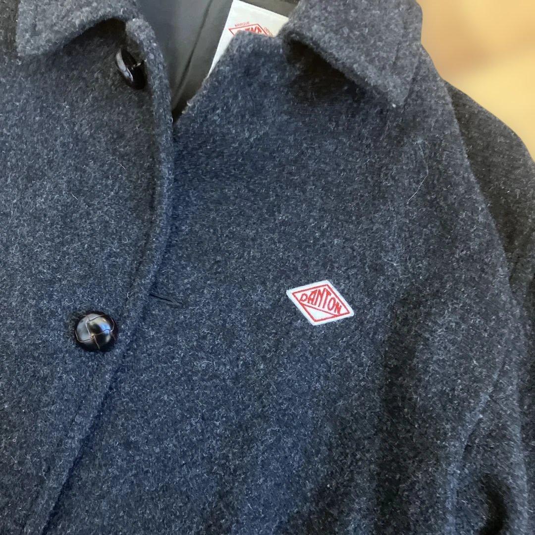 ダントン　ウールモッサ　コート　メンズ　新品　S 36 チャコールグレー