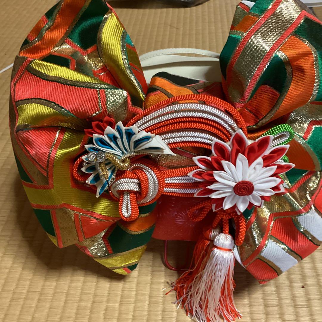 七五三七歳用のフルセット　帯幅17センチ　草履21センチ