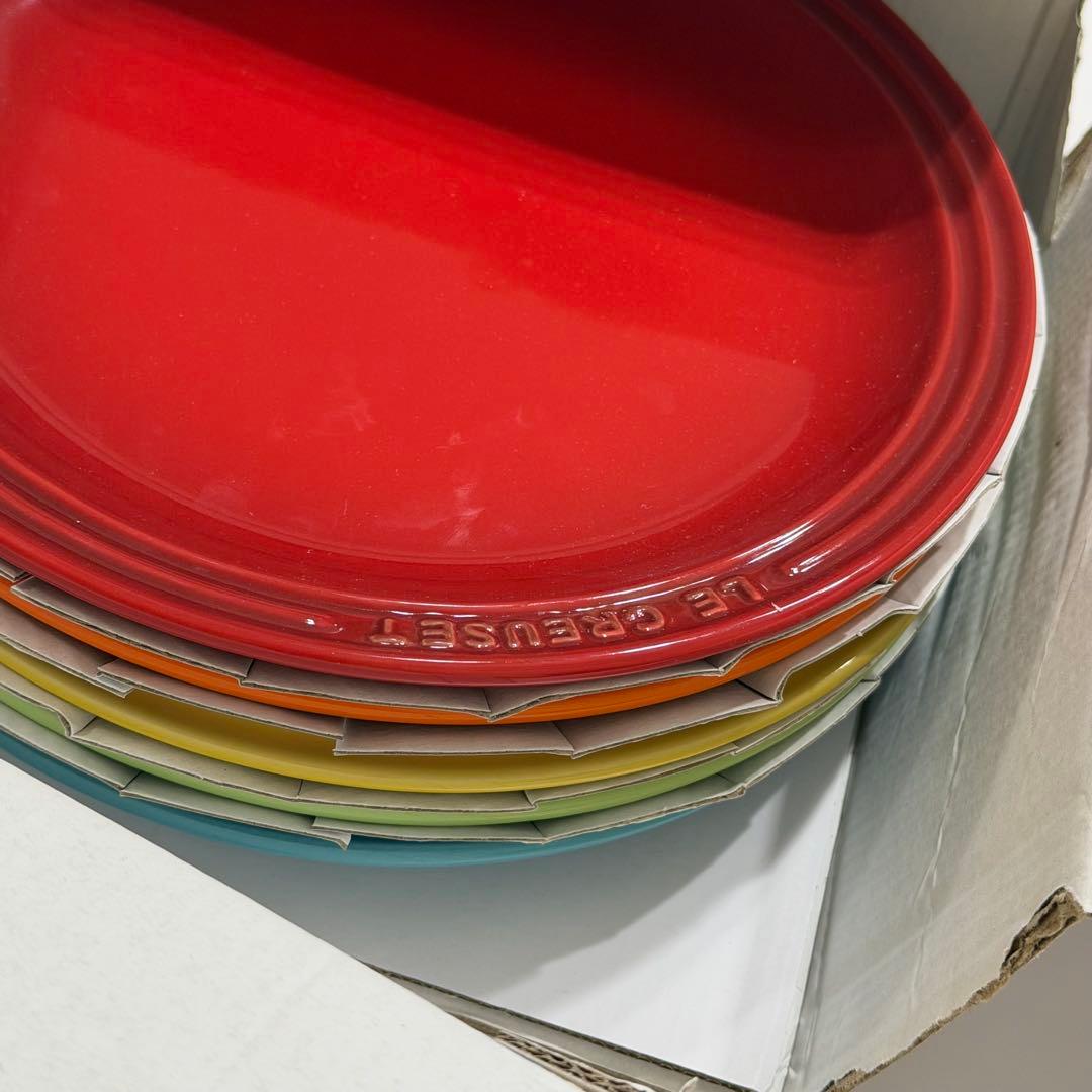 LE CREUSET ル・クルーゼ ストーンウェア 皿 5枚セット 23cm