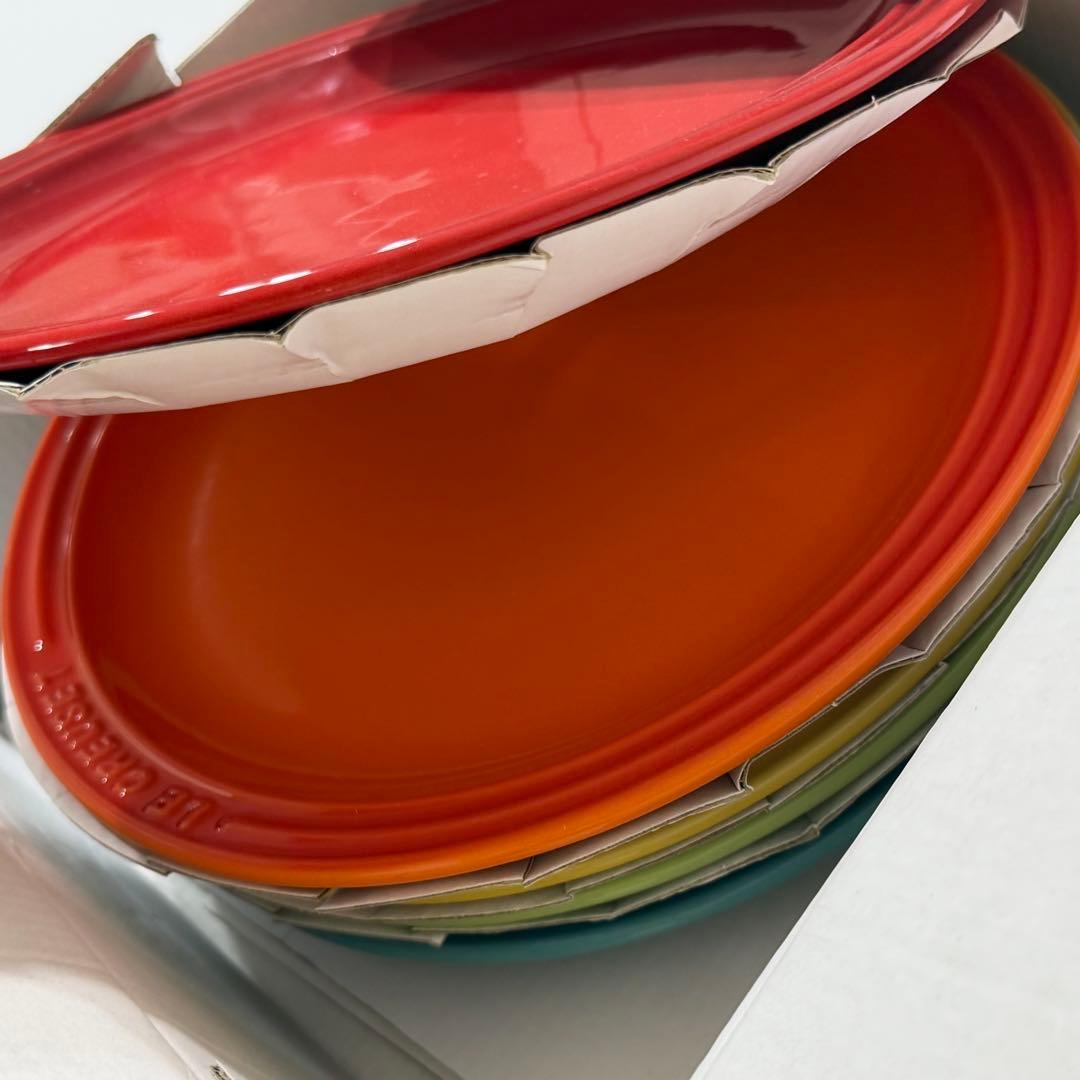 LE CREUSET ル・クルーゼ ストーンウェア 皿 5枚セット 23cm