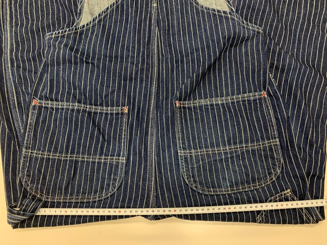 【日本製】オールドフラットヘッド デニム ウォバッシュ オーバーオール