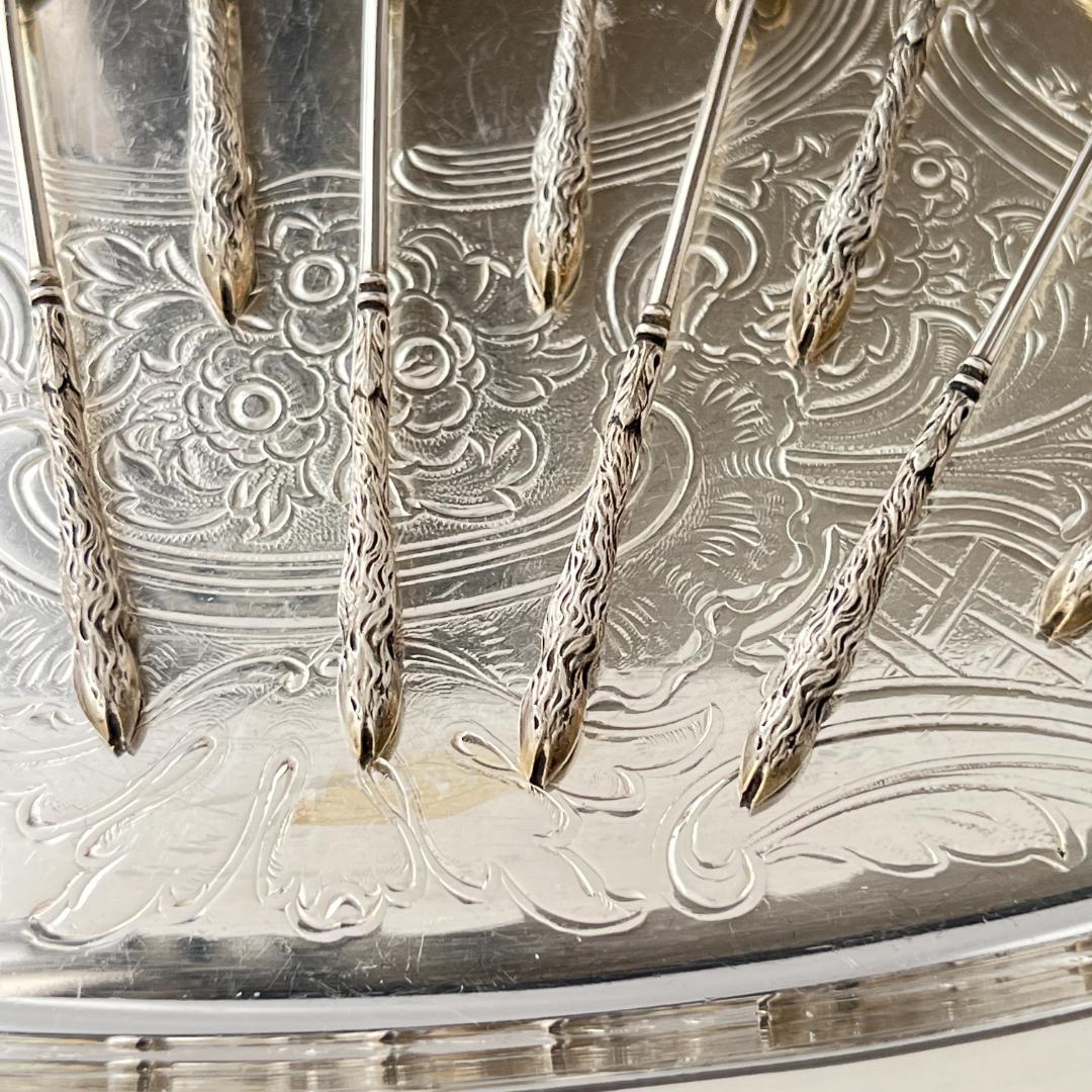 【仏蘭西】 コーヒースプーン　12本【シルバープレート】ケース