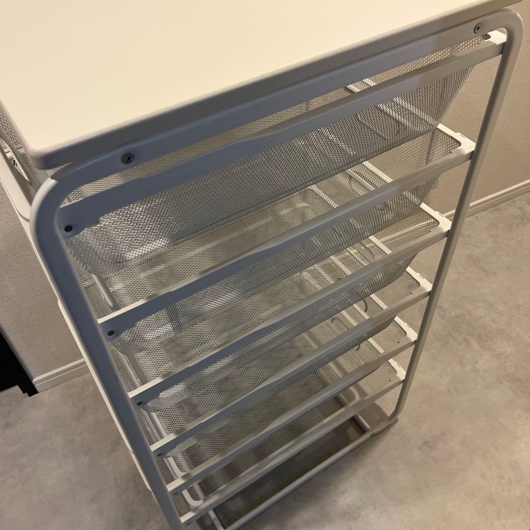 IKEAのALGOT (アルゴート) 天板有り バスケット6個