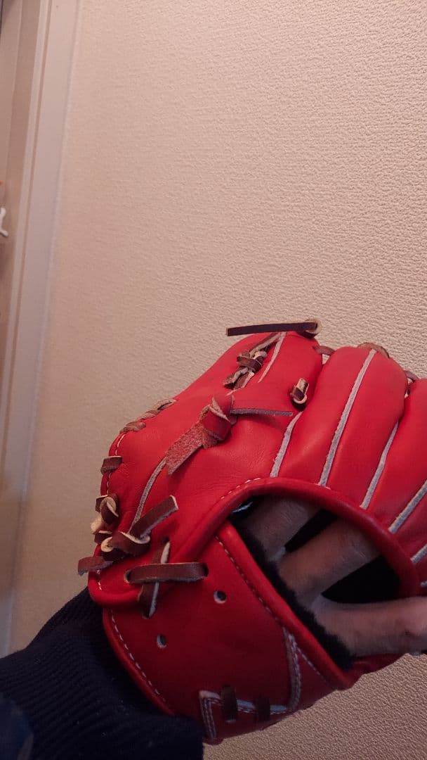 Zeems 軟式グローブ 赤 大人用　内野用