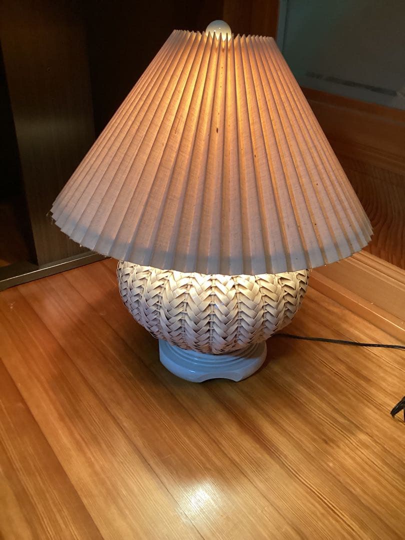 ラタン編み込みデザイン フロアスタンド　大型