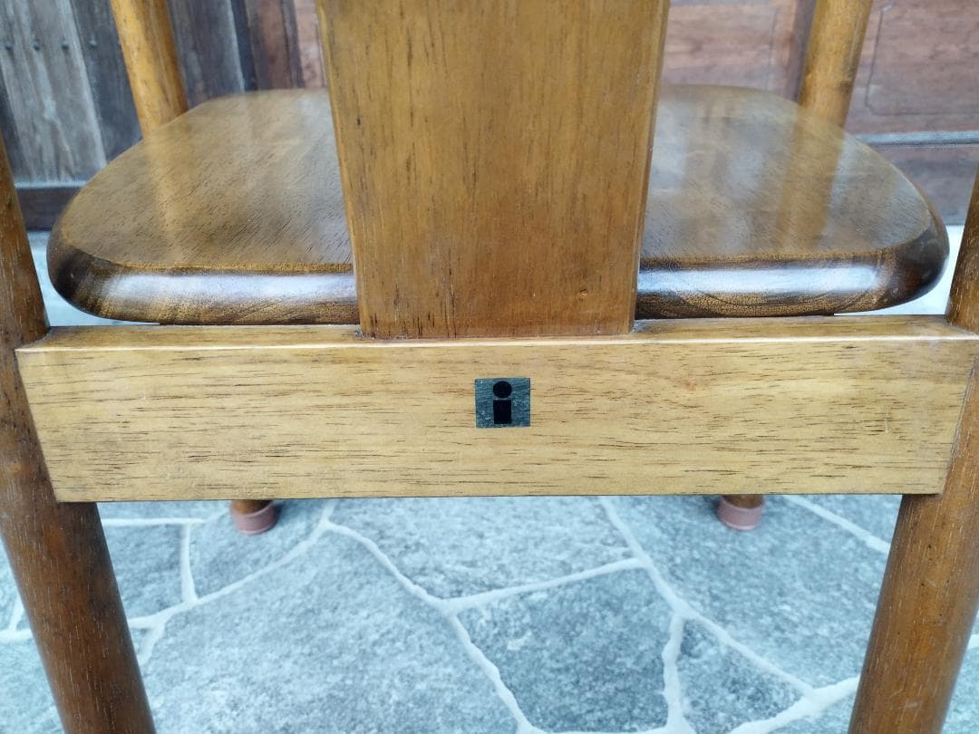 無垢　木製　ダイニングチェア　レトロカントリー　①