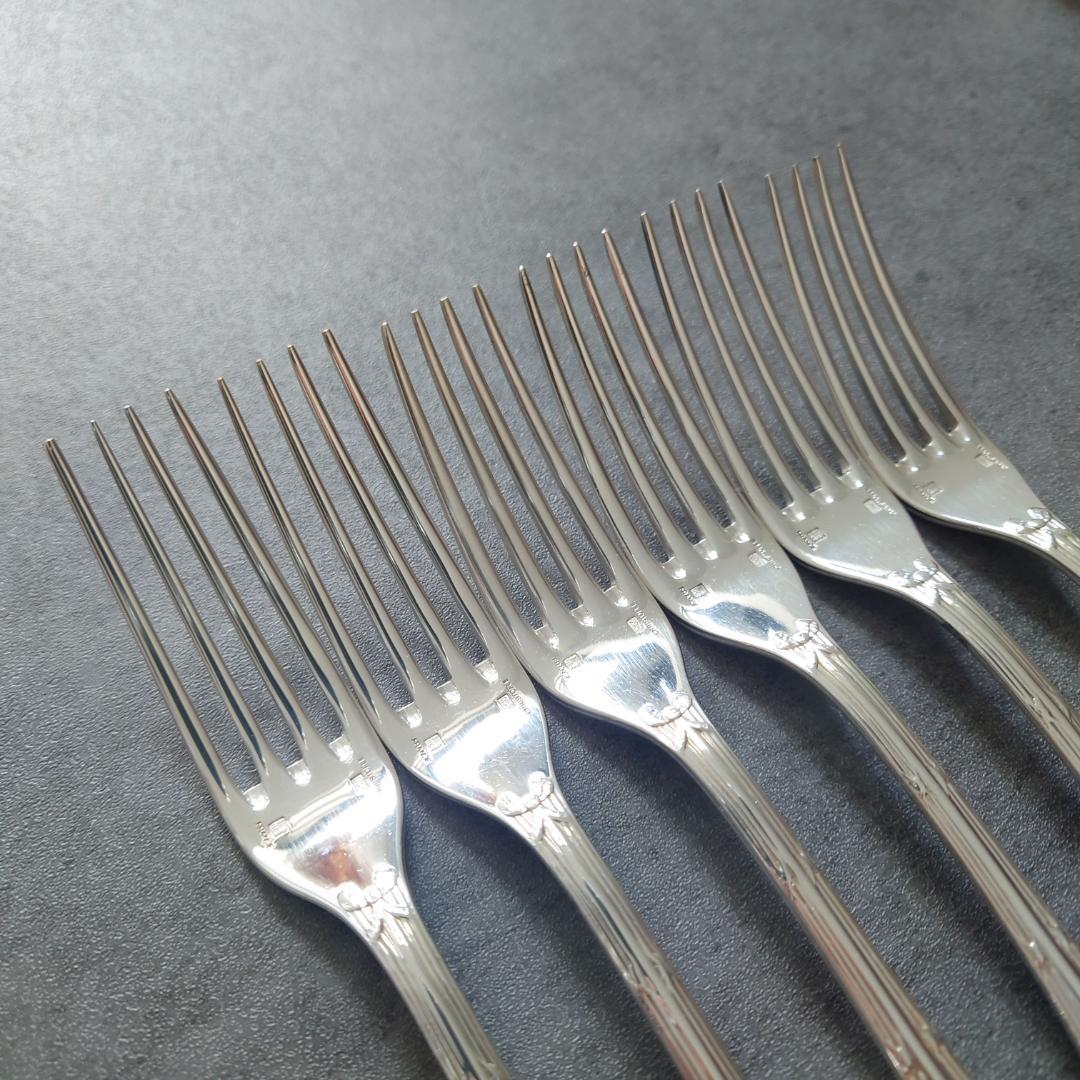 美品 クリストフル リュバン デザートフォーク 6点