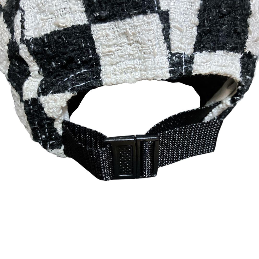 Supreme Checkerboard Camp Cap キャンプキャップ 黒