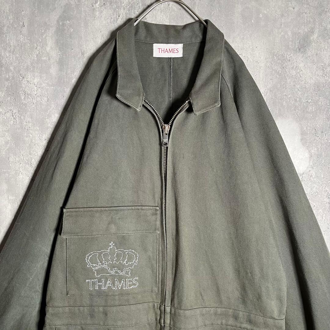 希少⭐️ THAMES MMXX. テムズ つなぎ オールインワン L オリーブ