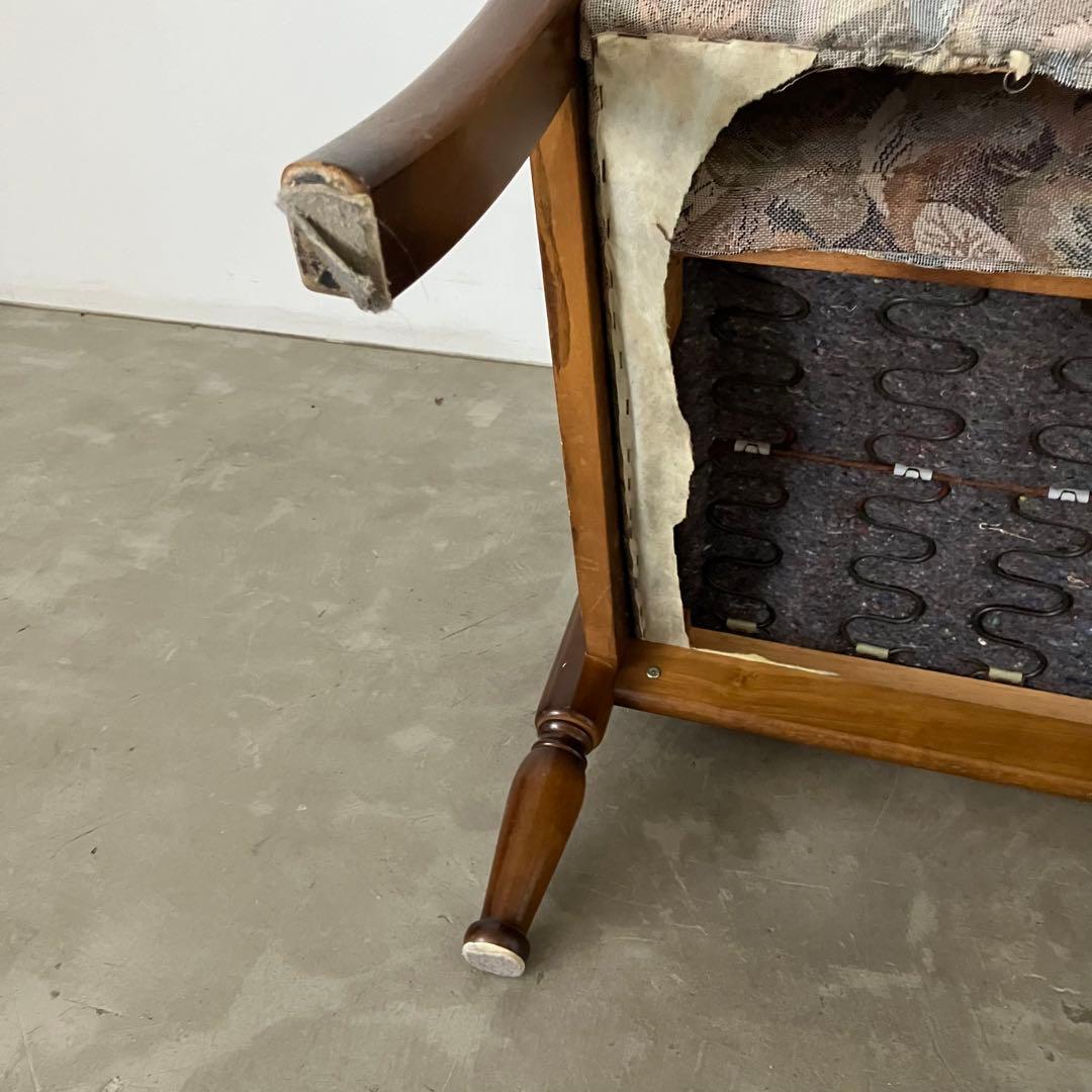 レトロ　アンティーク　ヴィンテージ　古道具　古家具　カリモク　椅子　ソファー