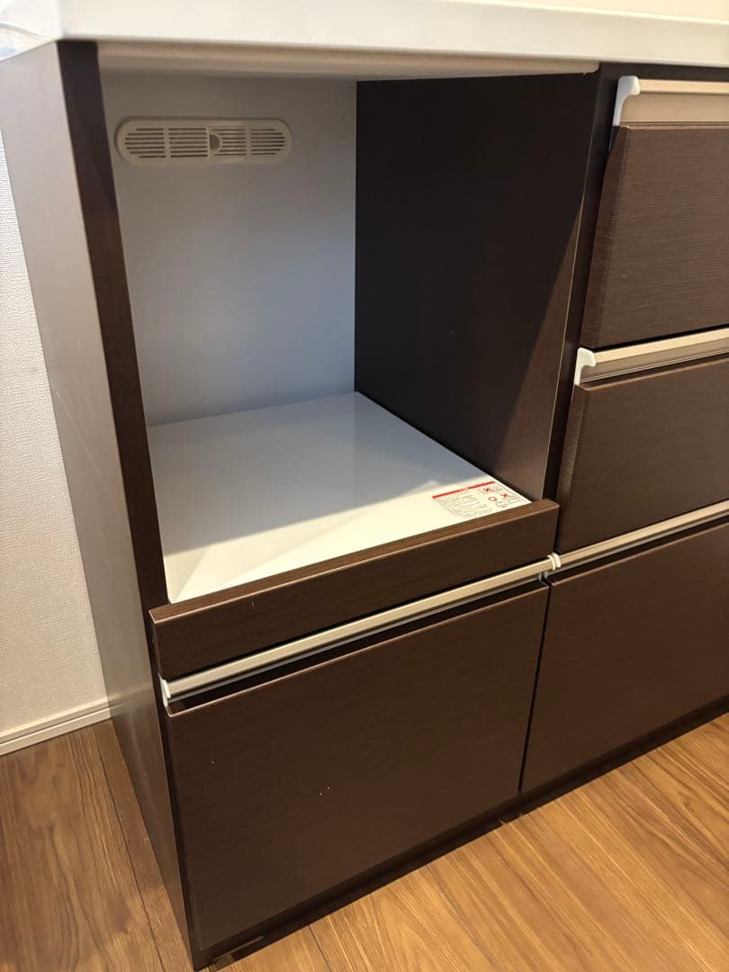 送料込 美品　完成品　キッチンカウンター レンジ台　120cm