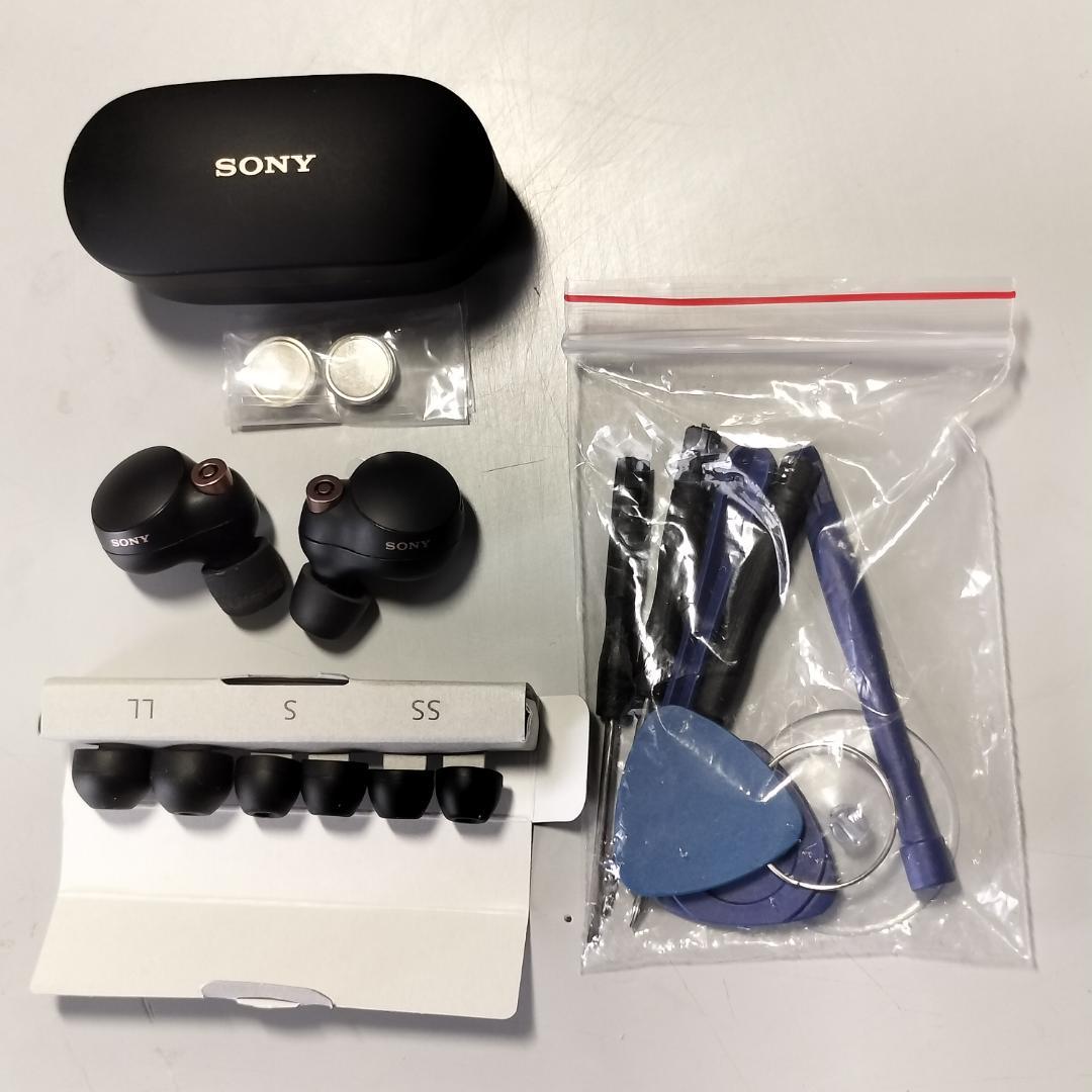 SONY WF-1000XM4　ワイヤレスイヤホン ブラック★電池交換済★