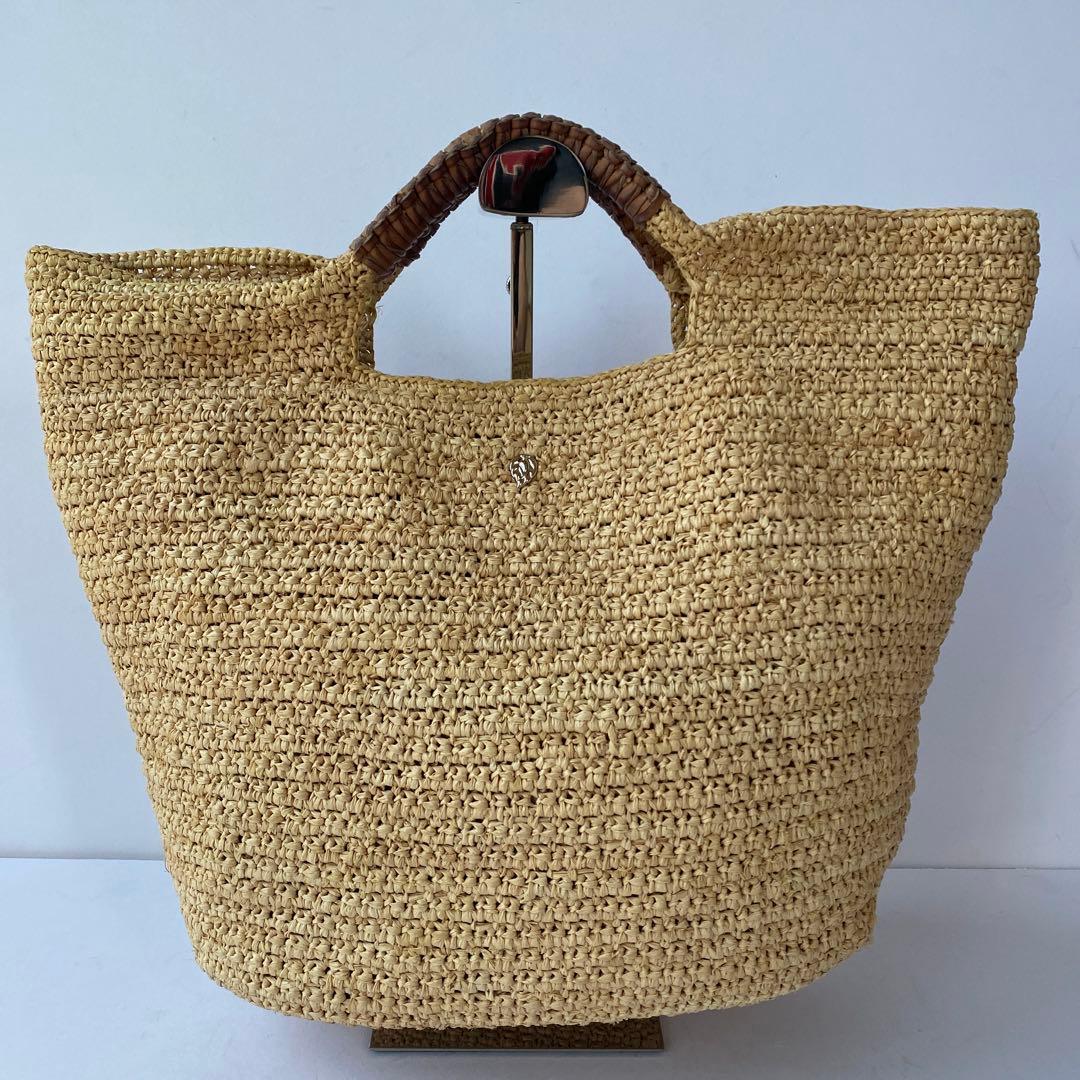 美品 HELENKAMINSKI ヘレンカミンスキー ピンク かごバッグ 大容量