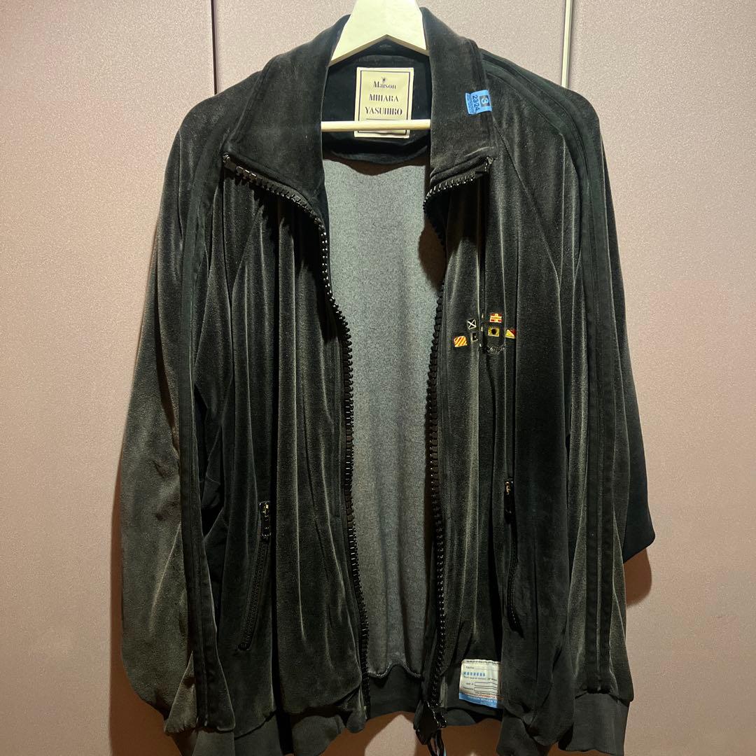 MIHARA YASUHIRO ベロアトラックジャケット　黒　48