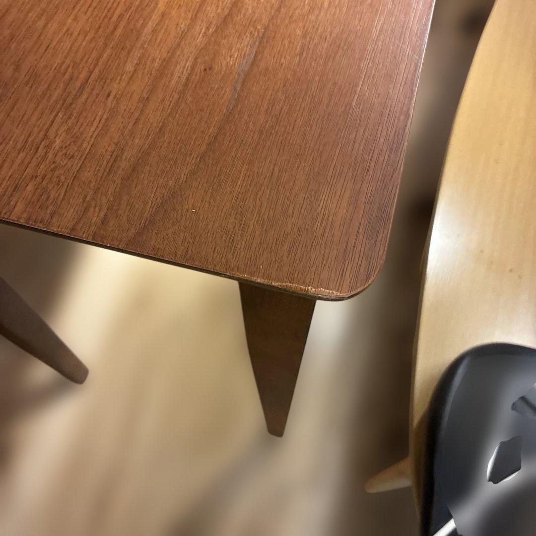 最終値下げ　美品　上質ウォルナット突板 美品デスク 引出付コンソール110cm