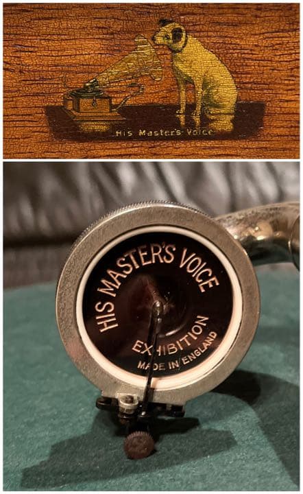 ♫最稀少‼︎ 英国 HMV 大型 GRAMOPHONE ラッパ蓄音機 Victor