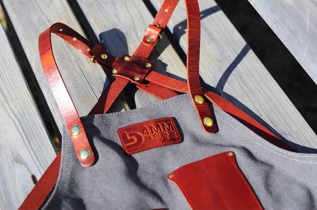 キャンバスレザーエプロン フリーサイズ