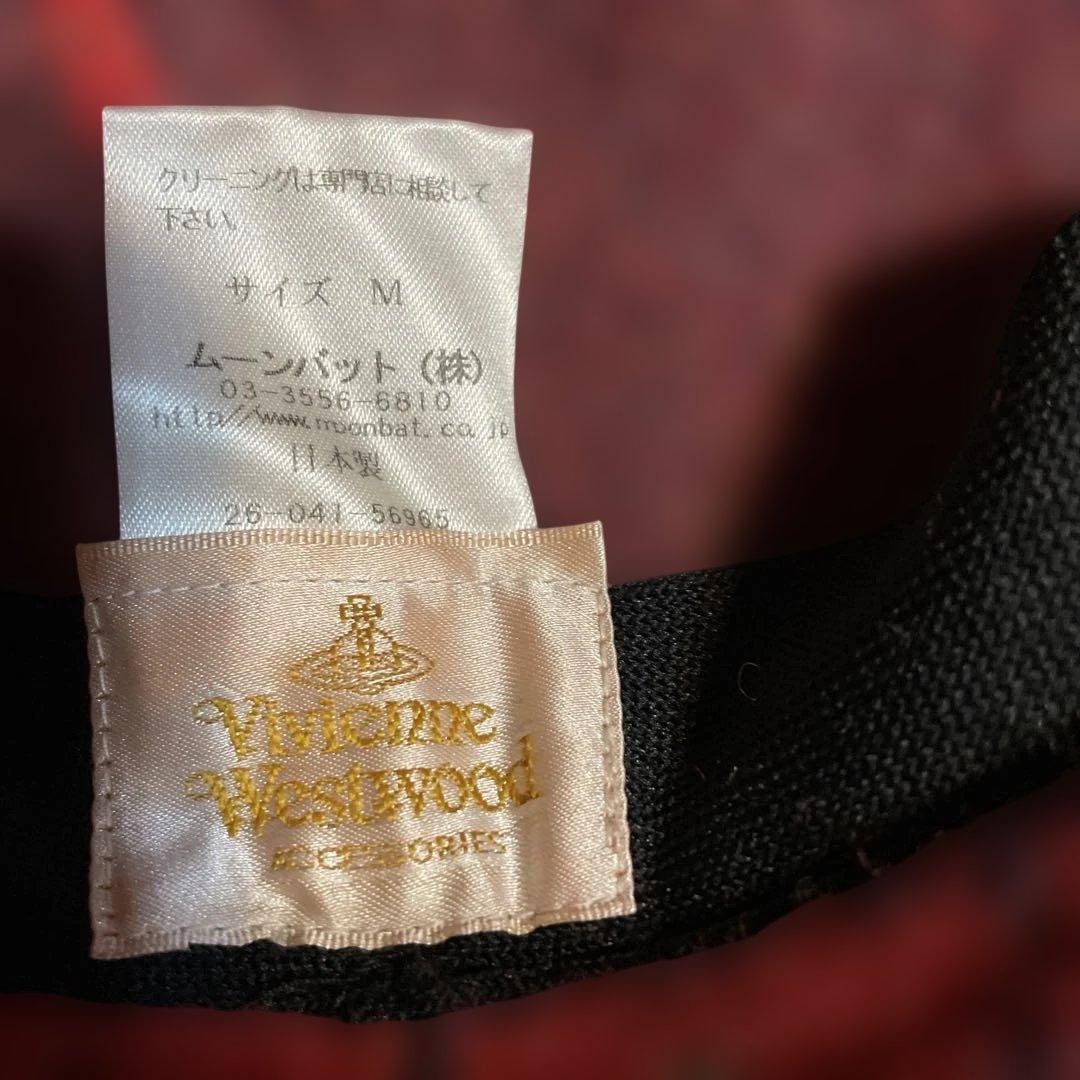 Vivienne Westwood 赤紫チェック バケットハット Mサイズ