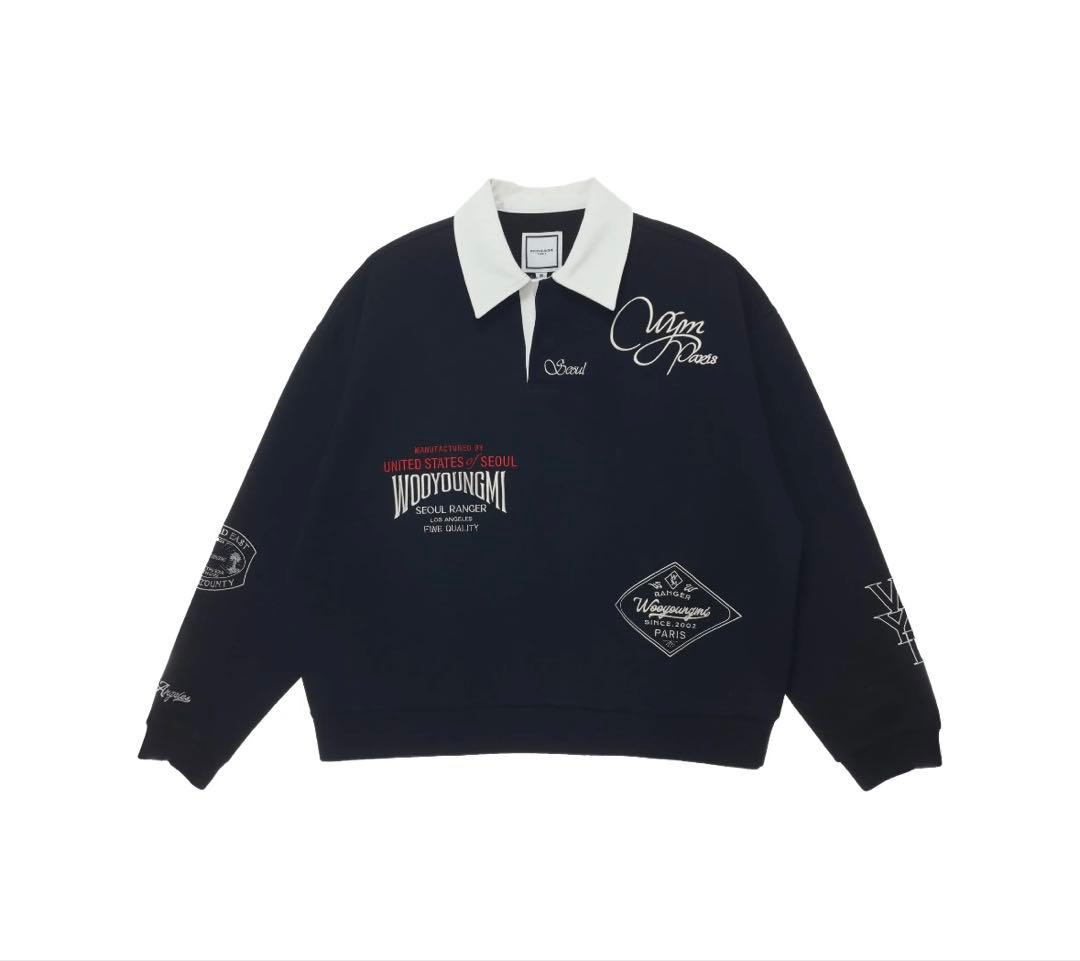 完売品 Wooyoungmi Long Sleeve Patch Polo