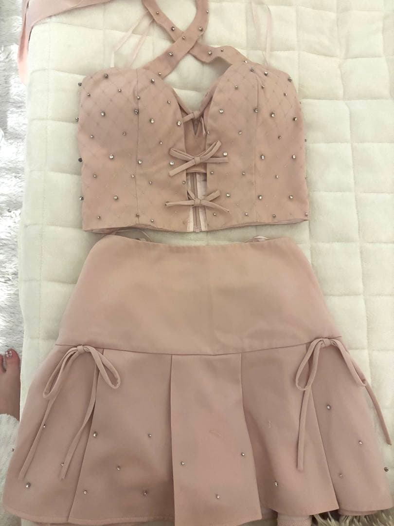 ROBE de FLEURS ピンク ナイトドレス S