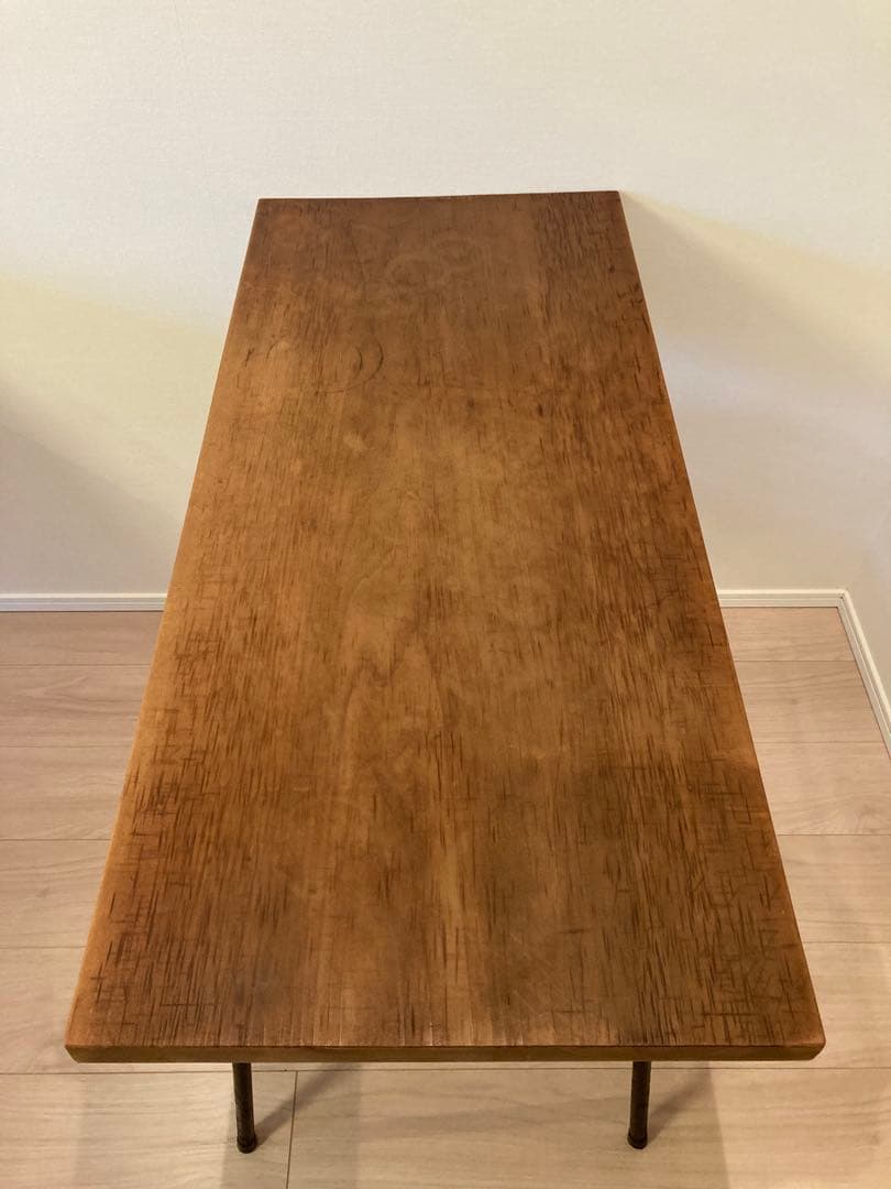 アイアン×無垢木製天板テーブル 作業台 デスク インダストリアルデザイン 工業系