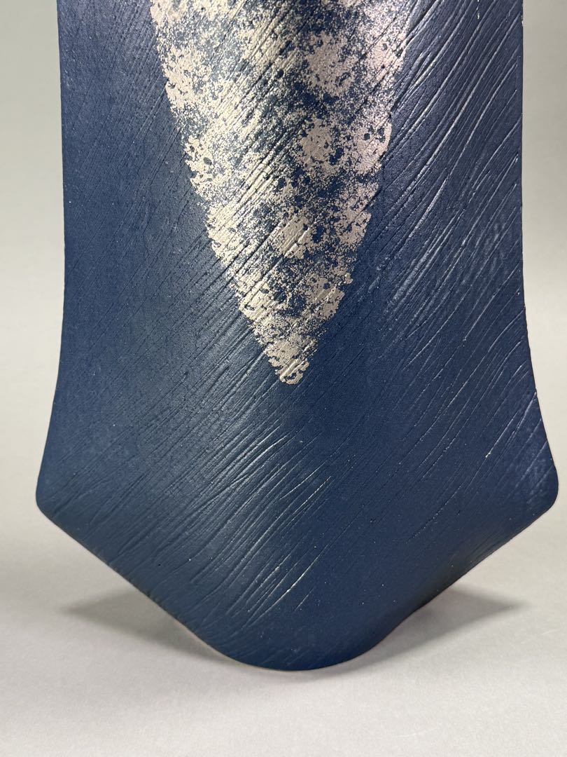 池坊　いけばな　清水焼　小林正明　陶器花器　華道具　高さ52cm 大作花器