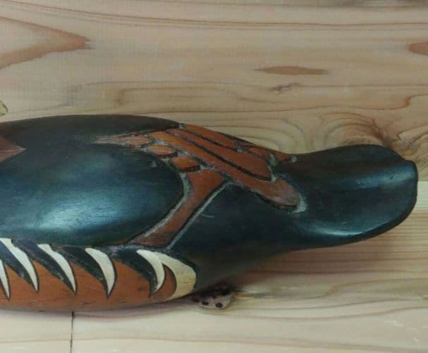 Tom Taber（トム・タバー:アメリカ彫刻家）カモの木彫デコイ