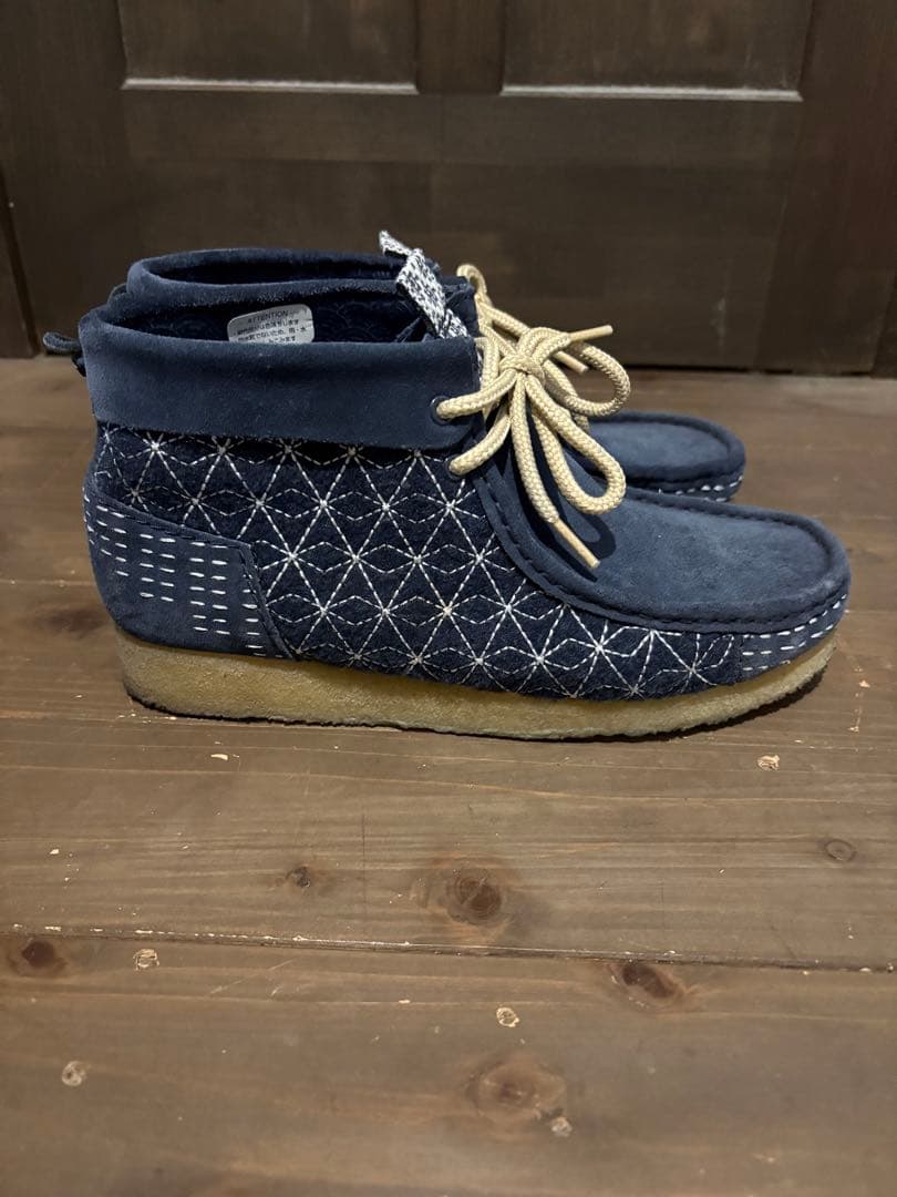 クラークス　オリジナル　刺子　ワラビーブーツ