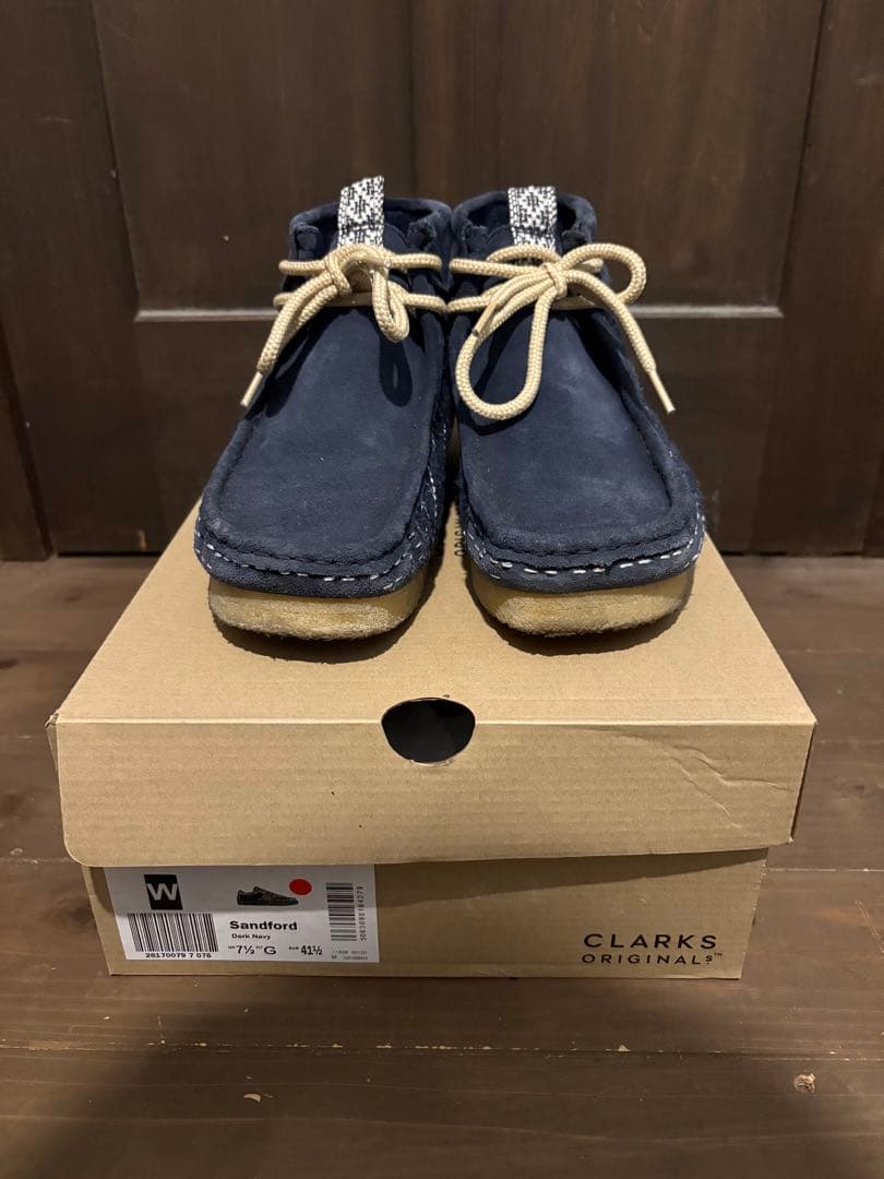 クラークス　オリジナル　刺子　ワラビーブーツ