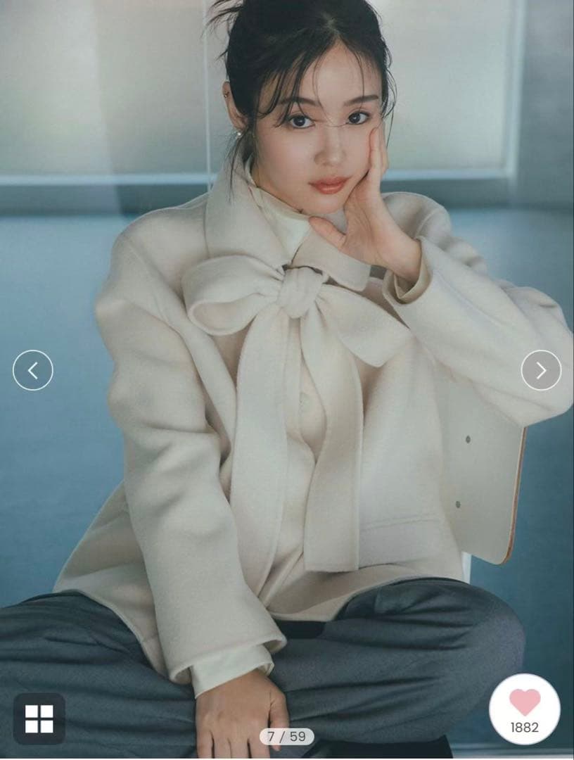 SNIDEL テーラードジャケット リバーリボンージャケット