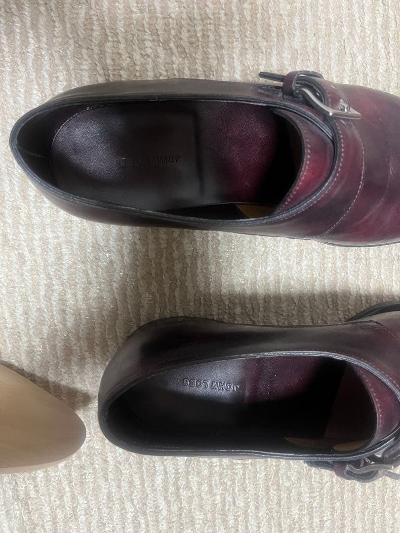 【着用数回美品】JOHN LOBB シングルモンク 付属品完備