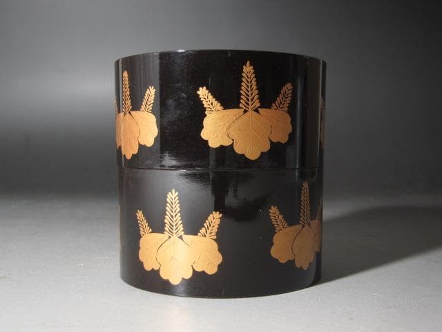 ★　中村宗哲　桐蒔絵　中次　裏千家　十一代　玄々斎の花押がございます★x491