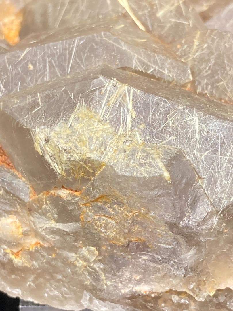 ゴールドルチル スモーキーゴールドルチルクォーツ 原石 クラスター 天然石