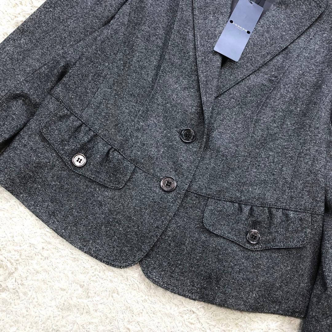 新品/タグ付⭐バーバリーロンドン テーラードジャケット ペプラム ツイード 44