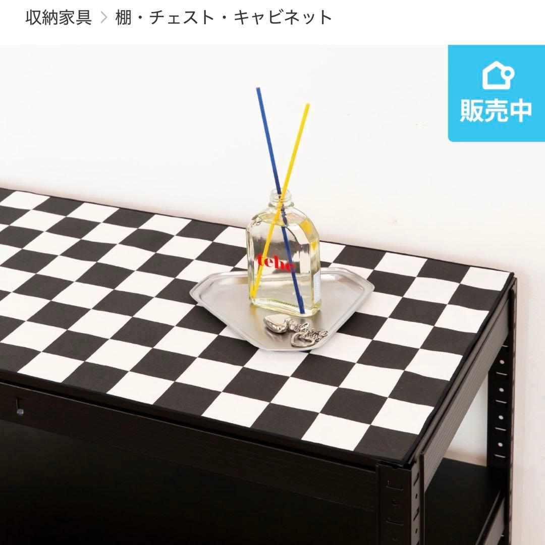 新品未使用 Ohouse スチール ラック 80cm 2段 BLACK 韓国