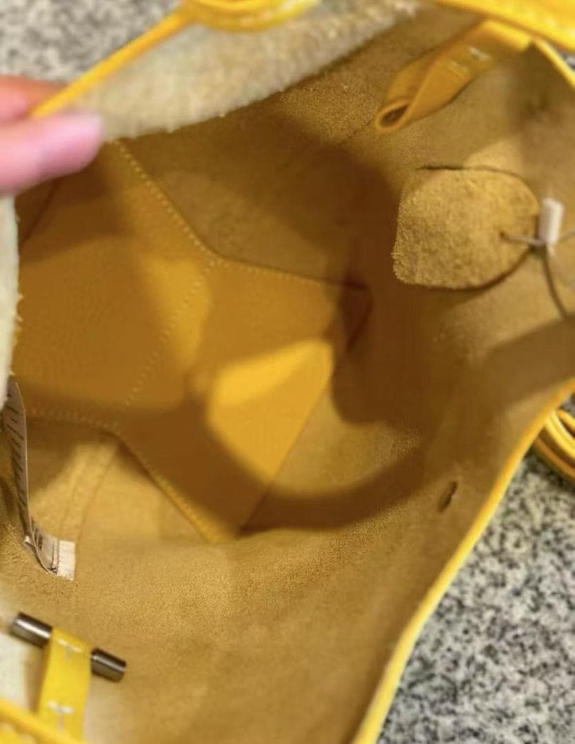 即日発送RALPH LAUREN ポロ・ラルフ・ローレン イエローハンドバッグ