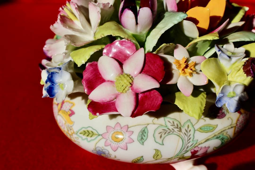 イギリス雑貨・かわいい陶磁器【MINTON ミントン　ハドンホール　陶花】