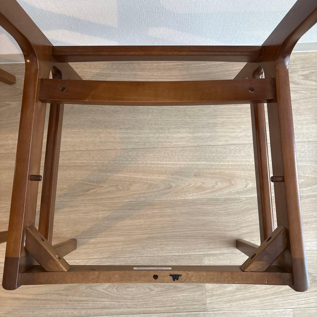 カリモク60 アームレスダイニングチェアC36105BWK ①