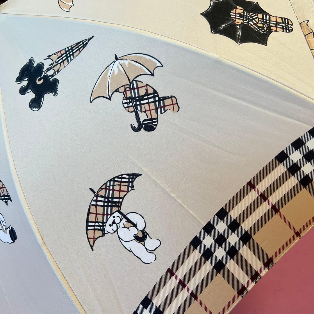 【Burberry】バーバリー ノバチェック クマ柄 傘