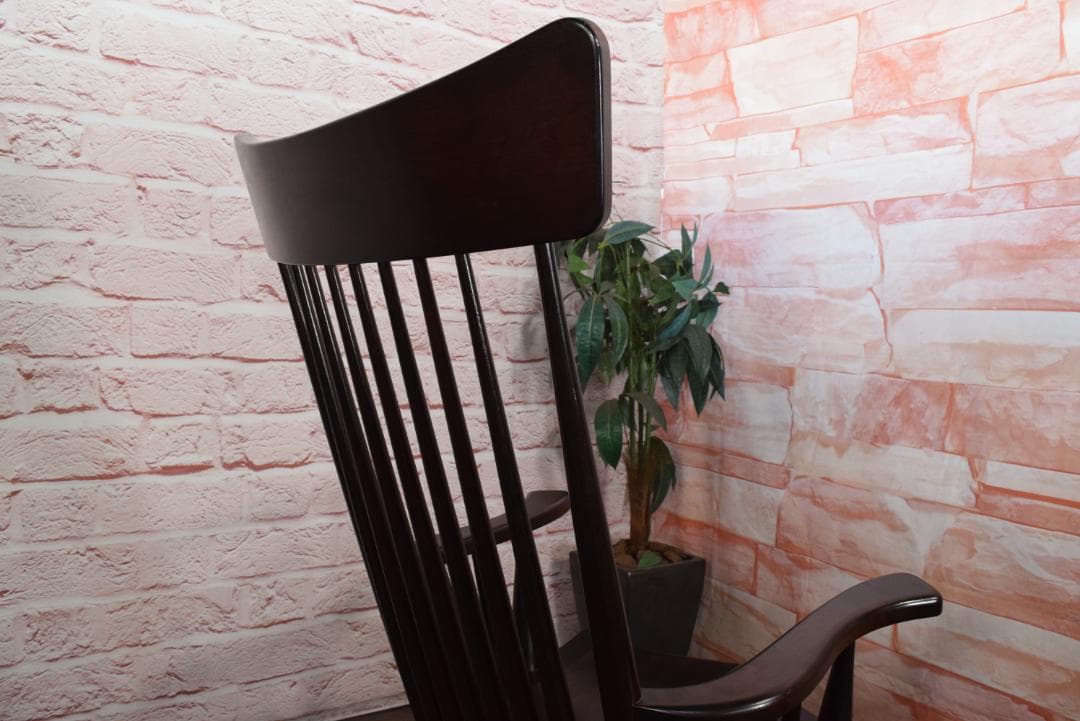 松本民芸家具 J型ロッキングチェア ミズメ材 約24万円