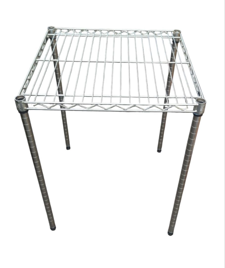 激レア ホームエレクター ワイヤーシェルフ 60cm×60cm 脚付