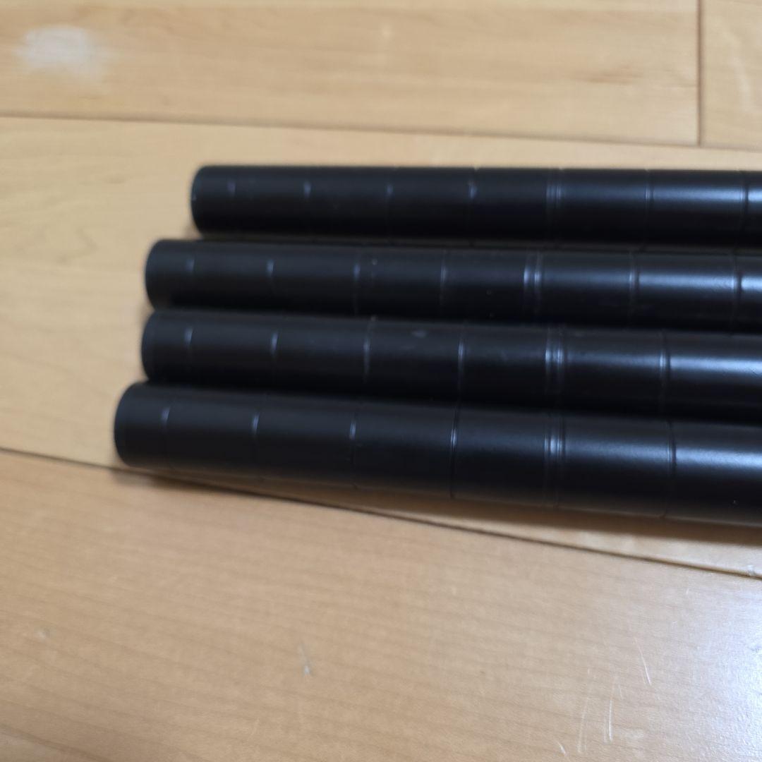 ホームエレクター　ポール 160cm ブラック 4本セット