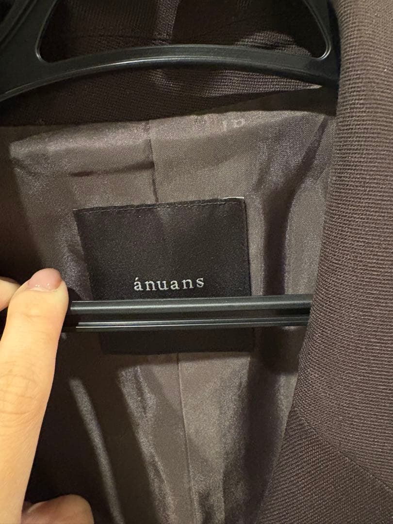 anuans ベーシックダブルジャケット BROWN 2サイズ