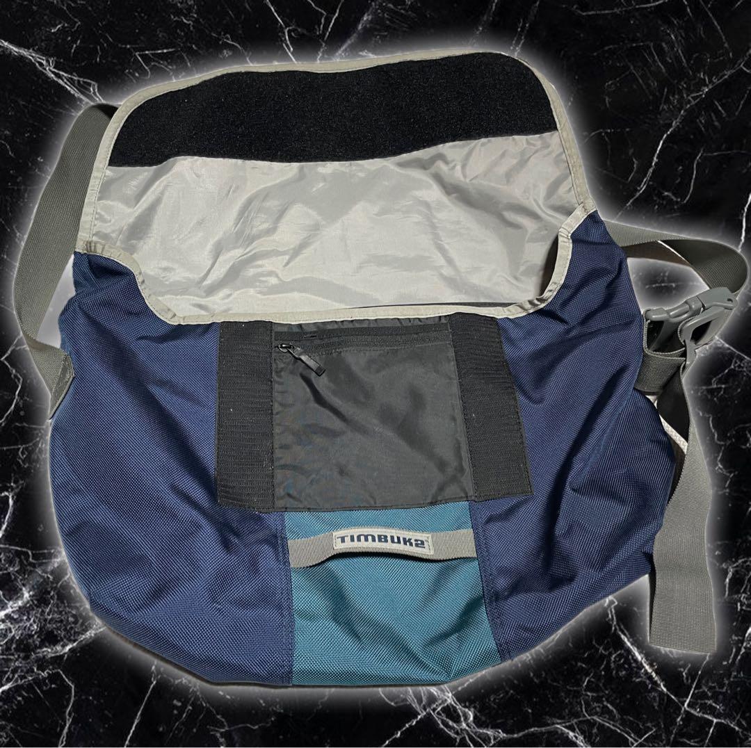 00s TIMBUK2 メッセンジャーバッグ ネイビー Y2K ワンショルダー