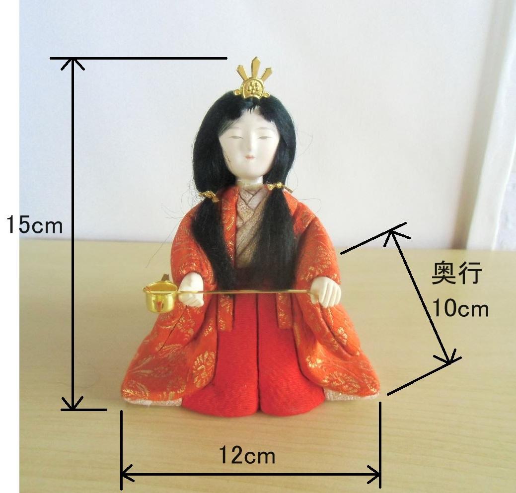 ひな人形　木目込人形　2段飾り　親王　三人官女