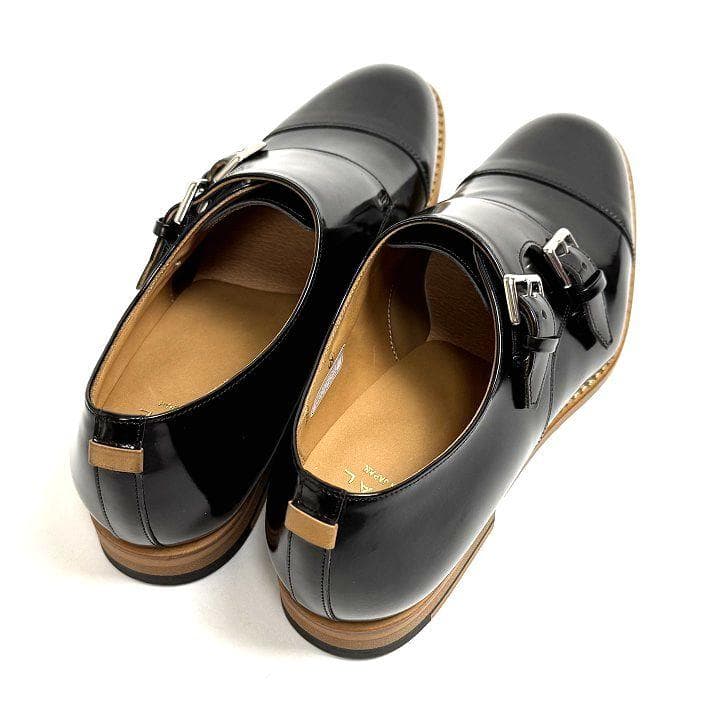 新品 リーガル F44F ダブルモンク レザー レディース シューズ 24cm