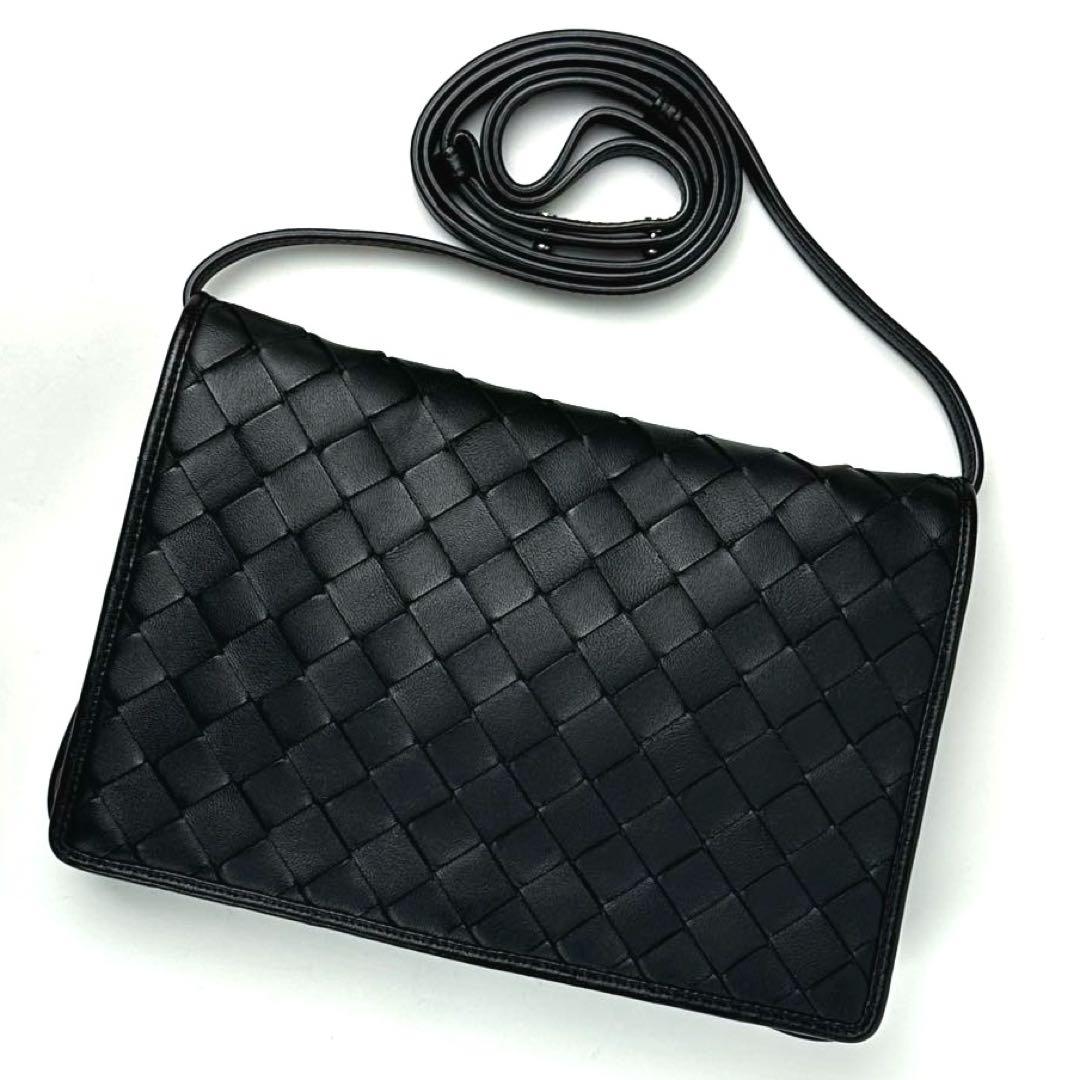 専用■ボッテガヴェネタ マキシイントレチャート ショルダーバッグ ラムスキン