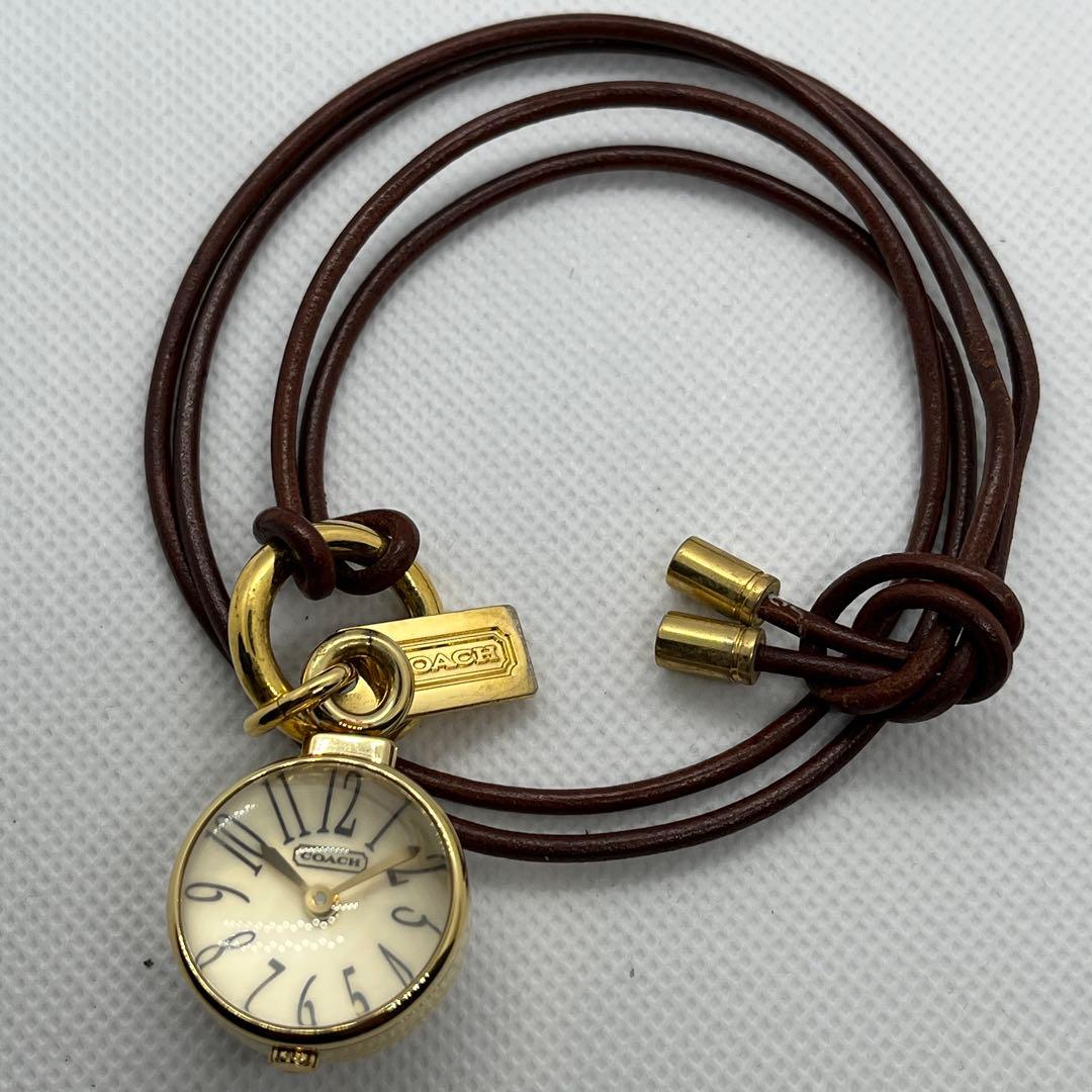 【新品電池/稼働】COACH レディース ペンダント 時計