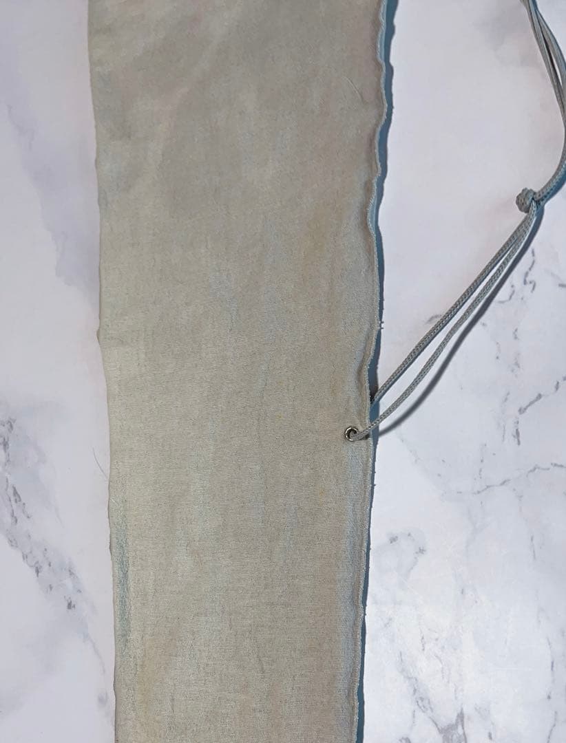 ダークブルー 装飾付き 長傘 晴雨兼用